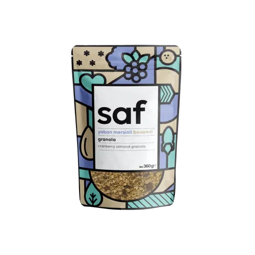 Saf Yaban Mersinli & Bademli Granola 360 Gr